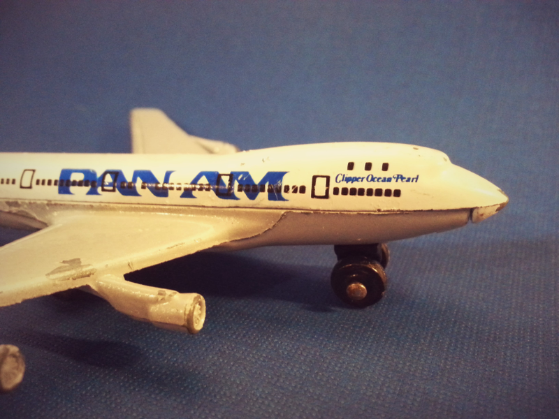 Illustration for article titled Vintage Hot Wheels: 1973 Matchbox Pan-Am Boeing 747---w/A Tucker!